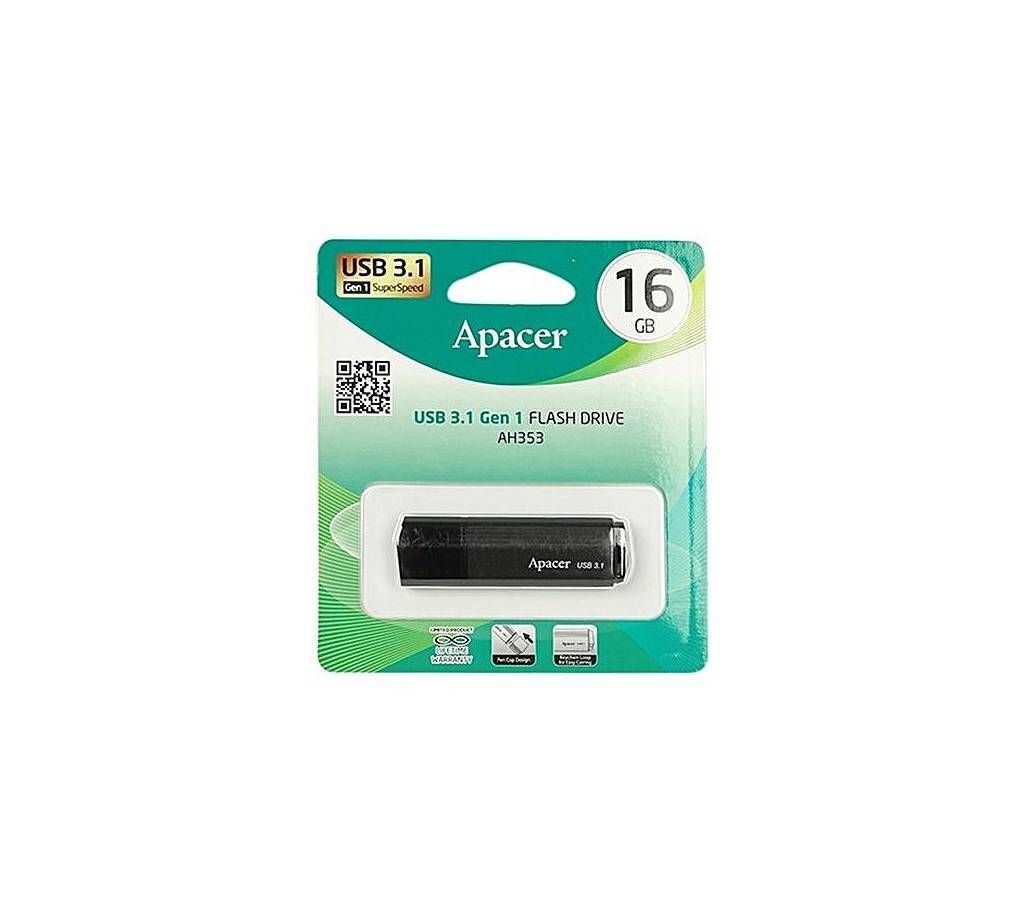 Apacer AH353 - USB 3.1 Pendrive - 16GB - Black বাংলাদেশ - 994361