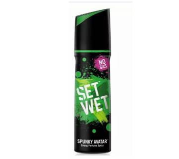 Set Wet No Gas Perfume Body Spray Deodorant Spunky Avatar - 120ml - ASD - 79- 7MARICO-310521