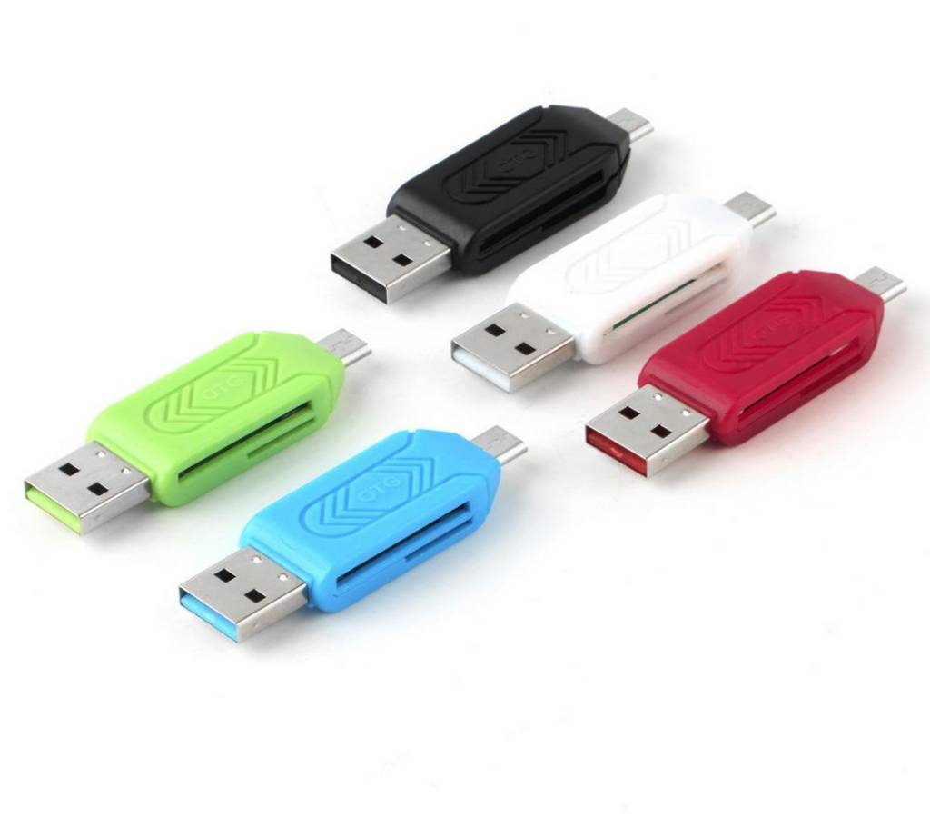 OTG এন্ড USB কার্ড রিডার - 1pc বাংলাদেশ - 755534