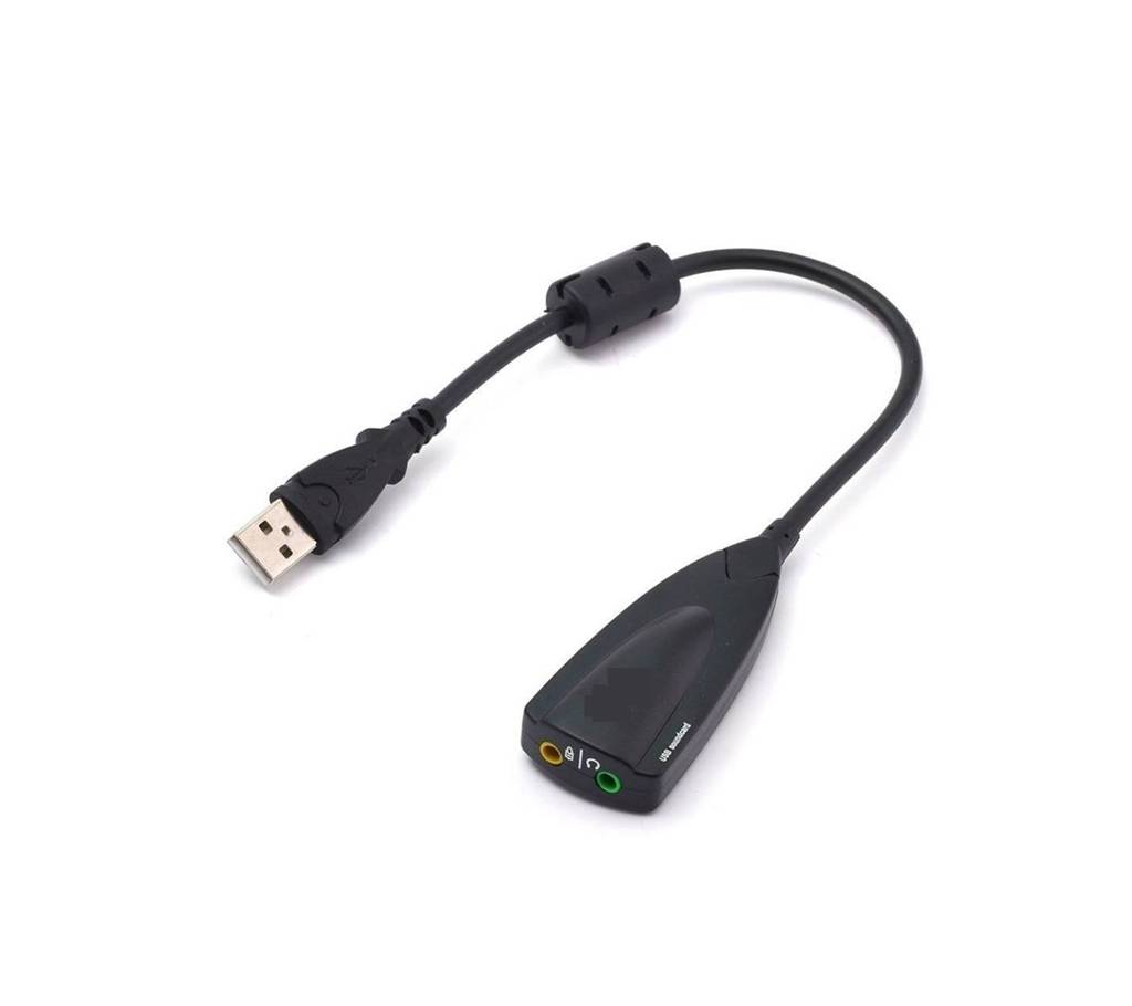 USB Sound 5hv2 USB 7.1 Sound 12 Channel সাউন্ড অ্যাডাপ্টার বাংলাদেশ - 767508
