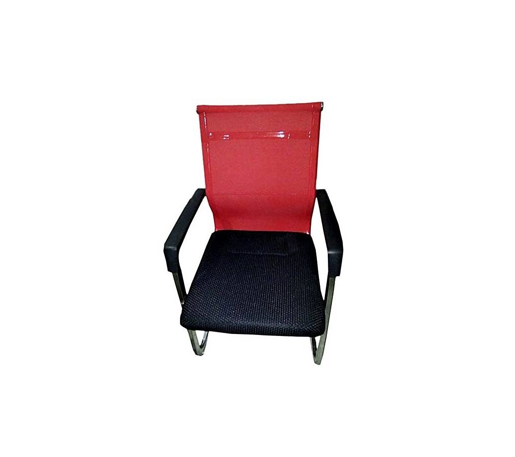 Samiha Furniture SF-085 - Fixed Chair - Black and Red বাংলাদেশ - 755874