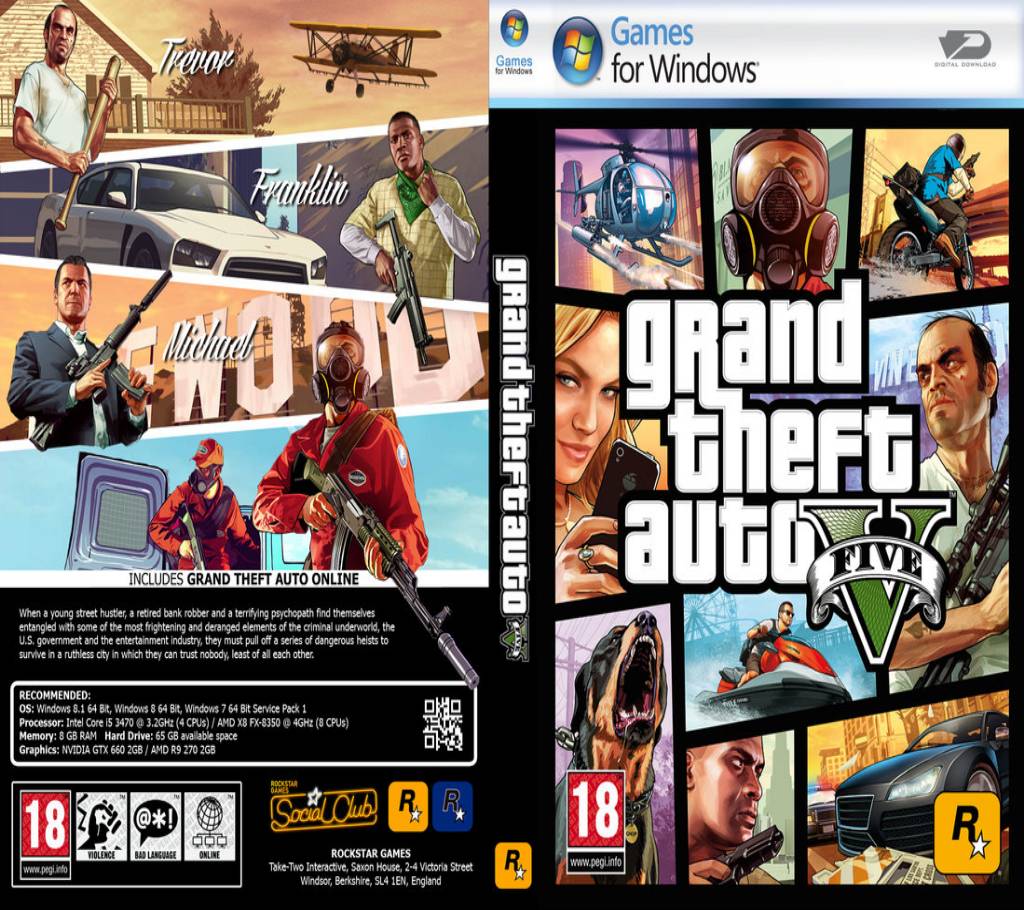 Grand Theft Auto 5 PC DVD বাংলাদেশ - 790238