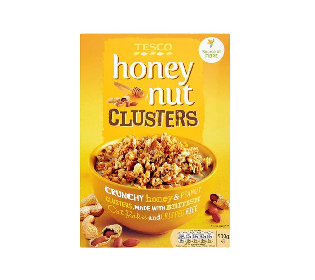 Tesco Honey Nut কর্ন ফ্লেক্স সিরিয়াল 500G - UK বাংলাদেশ - 778187