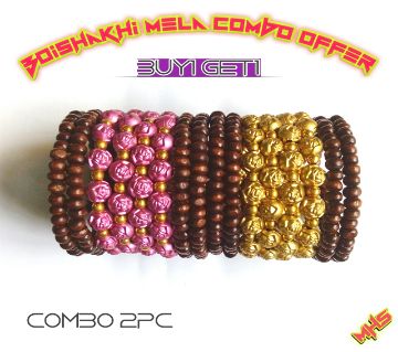 Boishakhi Combo Wooden Bracelet Offer