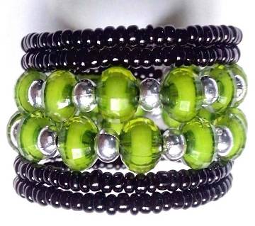 Dual Beads Bracelet Green