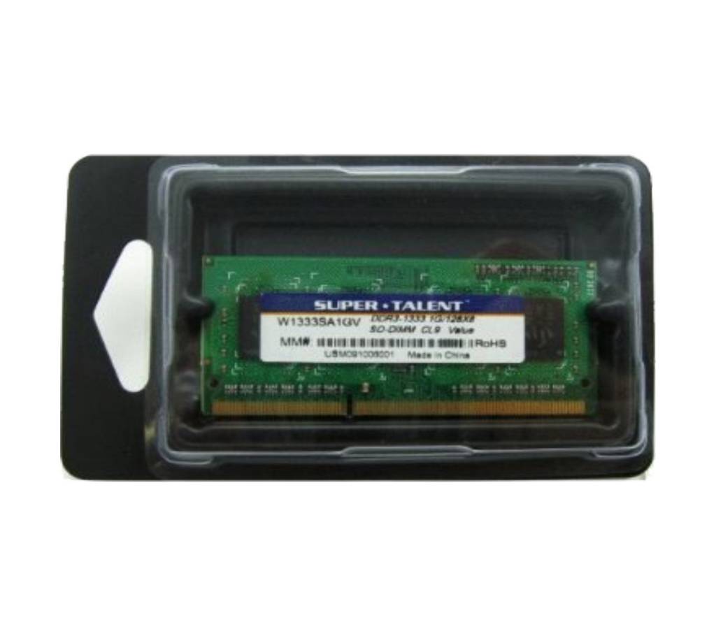 Super Talent 1GB DDR3 1333 নোটবুক র‍্যাম বাংলাদেশ - 759719