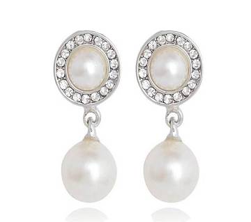 Double Crystal Earrings For Women 