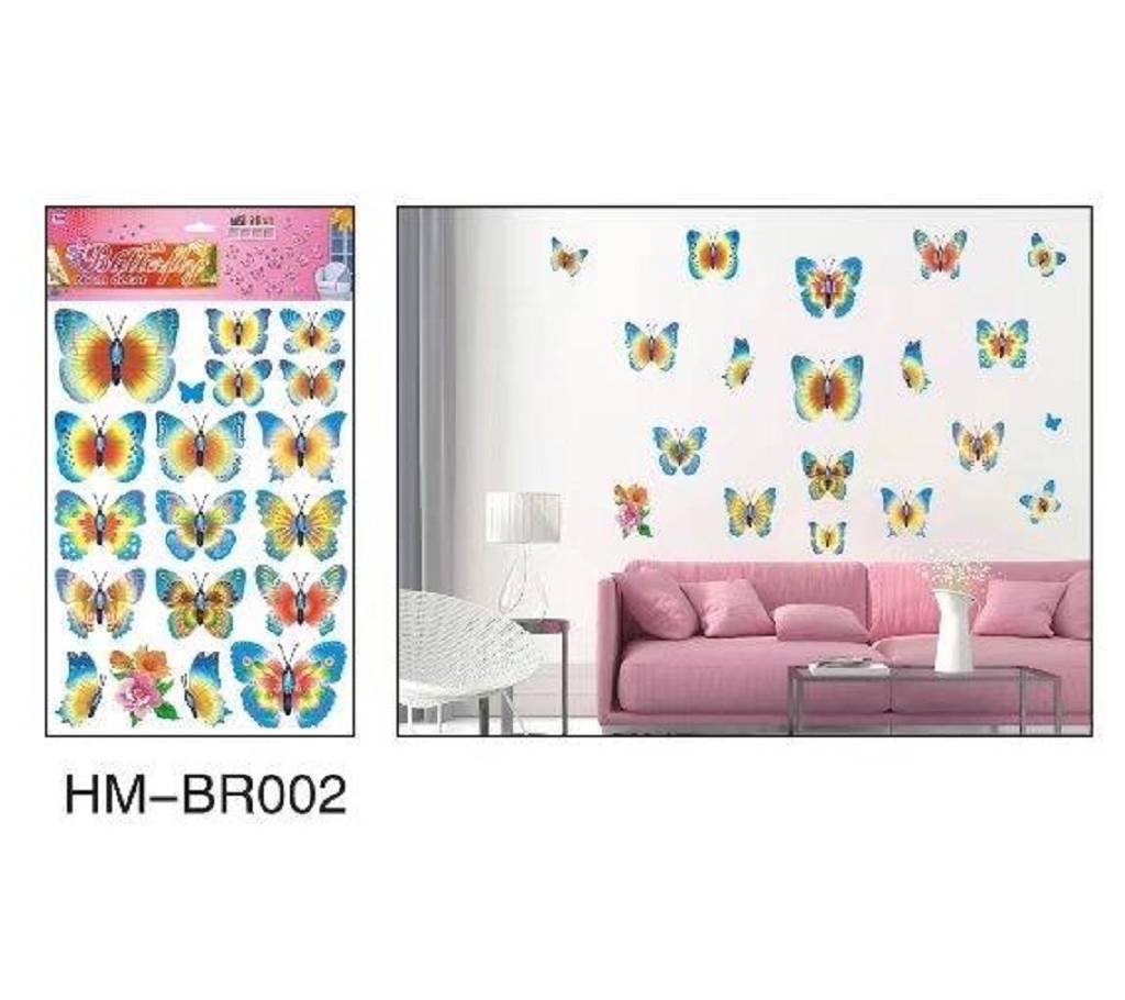 বাটারফ্লাই wall decor 3d স্টিকার HM - BR002 বাংলাদেশ - 776646