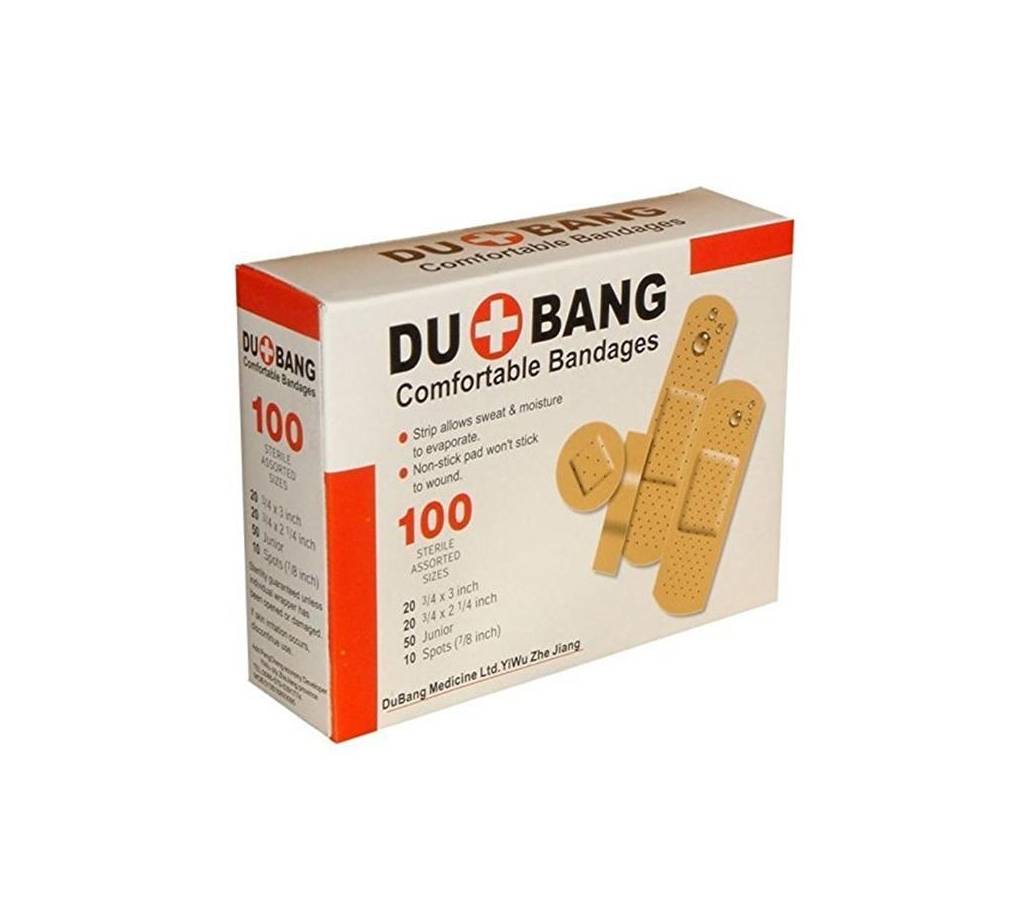 DOU+BANG প্লাস্টার কমফোর্টেবল ব্যান্ডেজ 100 Pack Box বাংলাদেশ - 959611