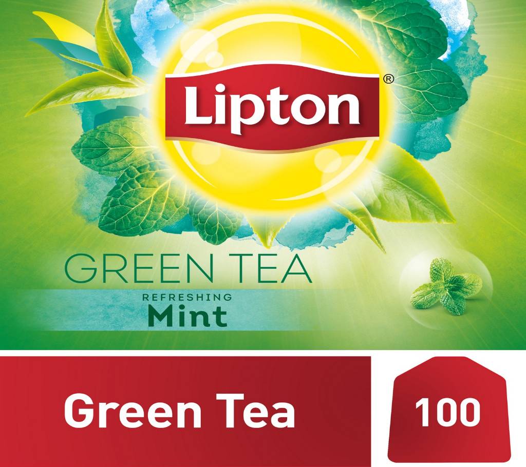 Lipton গ্রিণ টি রিফ্রেশিং মিন্ট   (100 Tea Bags, UK) বাংলাদেশ - 988970