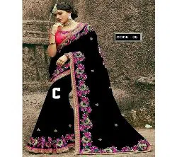 Indian Witless Georgette Replica  Sharee With Blouse Pcs.