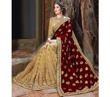 Indian Soft Georgette Embroidery Sharee (Replica)