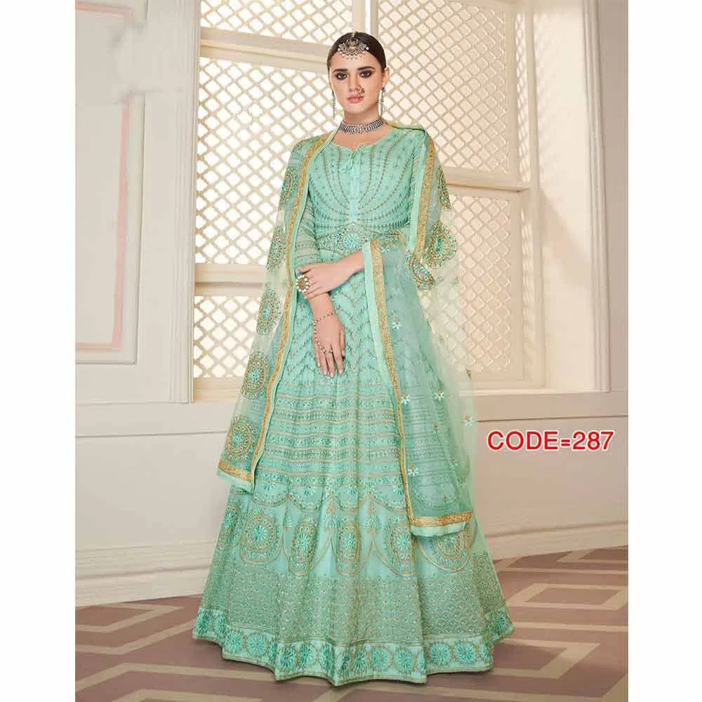 Indian Replica Unstitched Gown Pest