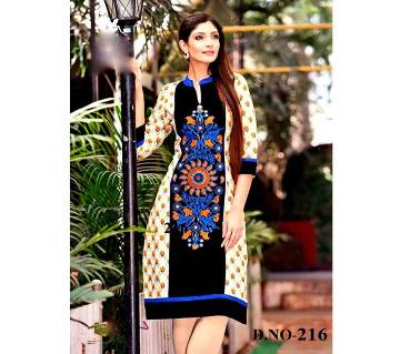 Block Print Semi stitched Cotton Three Pcs (Copy)