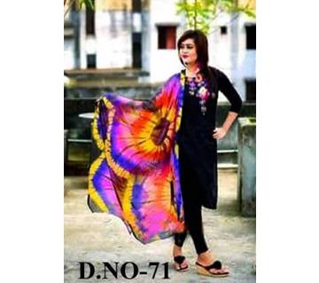 Block Print Semi stitched Cotton Three Pcs (Copy)