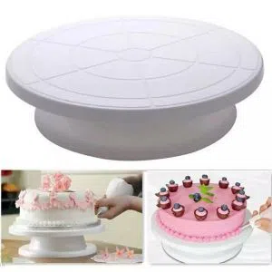 Cake Decorating Turn Table 28cm - White Big size