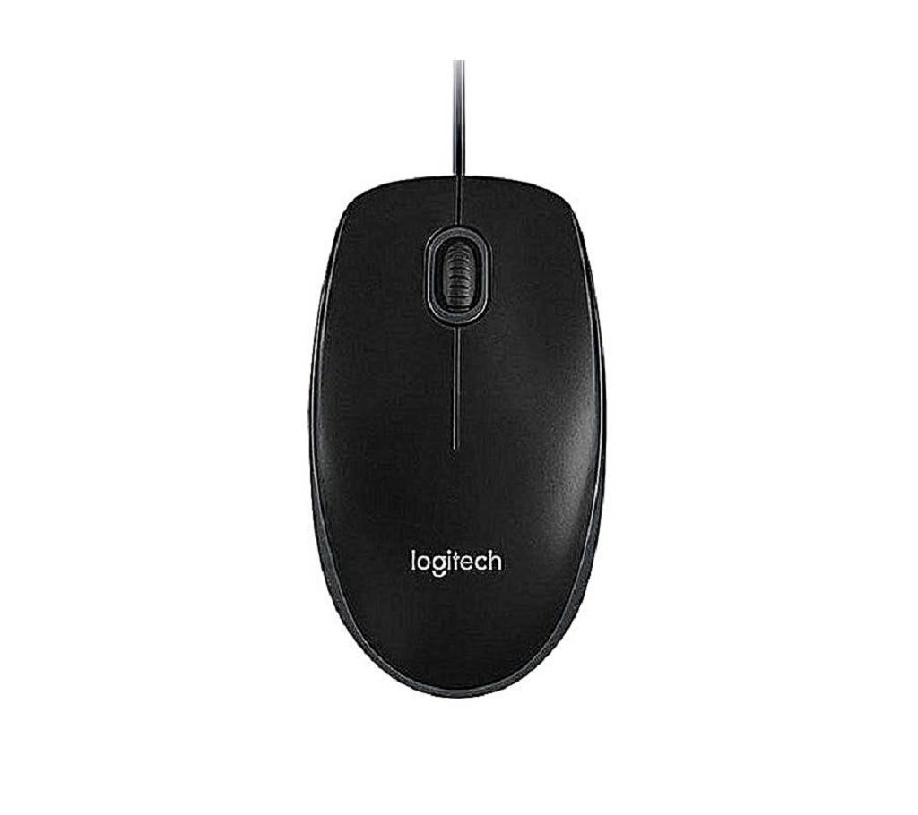 Logitech ওয়্যার্ড অপটিক্যাল USB মাউস B100 ব্ল্যাক বাংলাদেশ - 782641