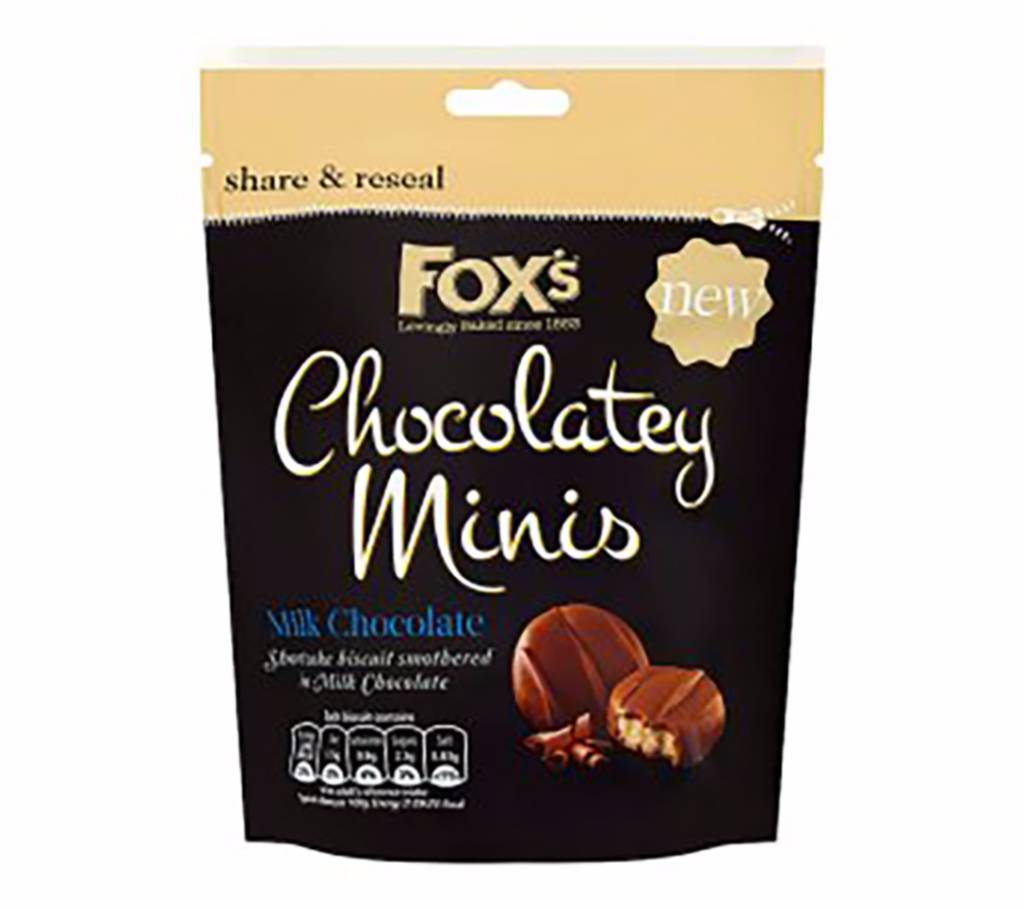 Fox's Chocolatey Minis Milk চকোলেট 120g UK বাংলাদেশ - 786834
