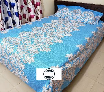 Cotton Double Bed Sheet with 2 Pillow Cover