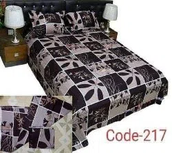 Double Size Bed Sheet and  Pillow Cover