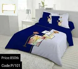 Double Size Bed Sheet o Pillow Cover