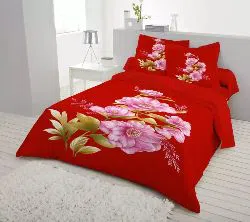 Double Size Bed Sheet && Pillow Cover