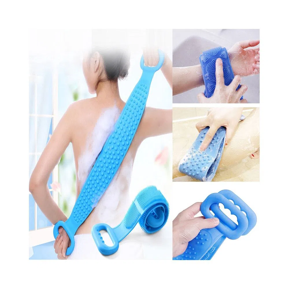 Silicone Bath Body Brush, Shower Massager/Exfoliating Back Scrubber for Shower/Back Scratchier/Body Skin Scrubber Deep Clean