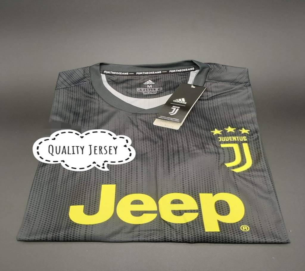 Juventus 3rd Kit 2018-19 ash হাফ স্লিভ জার্সি (কপি) বাংলাদেশ - 795836