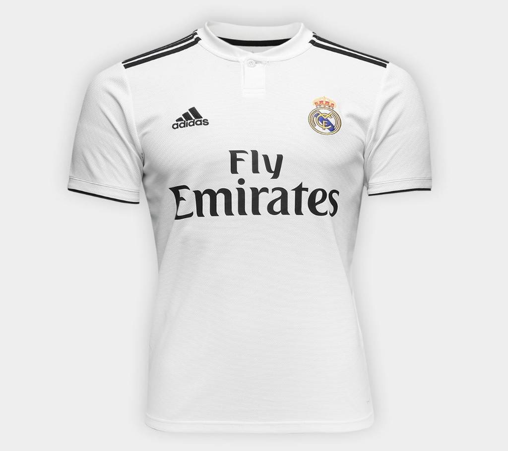 Real Madrid Home kit 18-19 White হাফ স্লিভ জার্সি (কপি) বাংলাদেশ - 796693