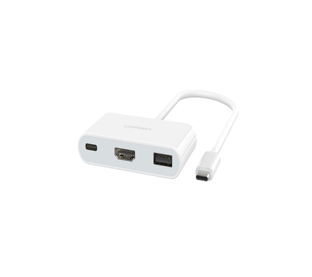UGREEN USB-C HDMI Multiport Adapter White ABS বাংলাদেশ - 916340