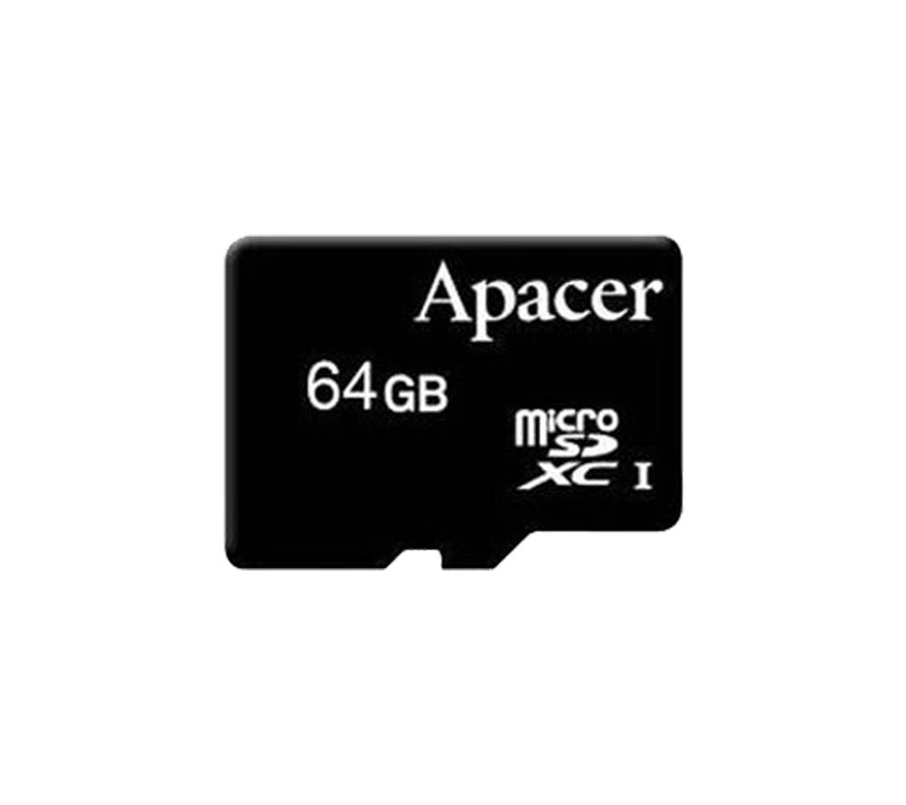 Apacer 64GB UHS-I U1 Class 10 SDXC মেমোরি কার্ড উইথ এডাপ্টার বাংলাদেশ - 810482