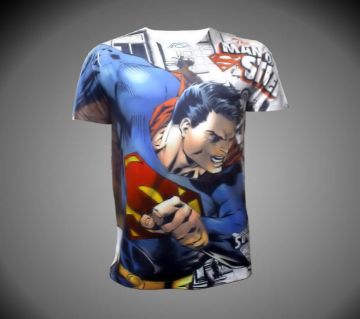 LEO Super Hero Character Short Sleeve T-Shirt (For Mens)
