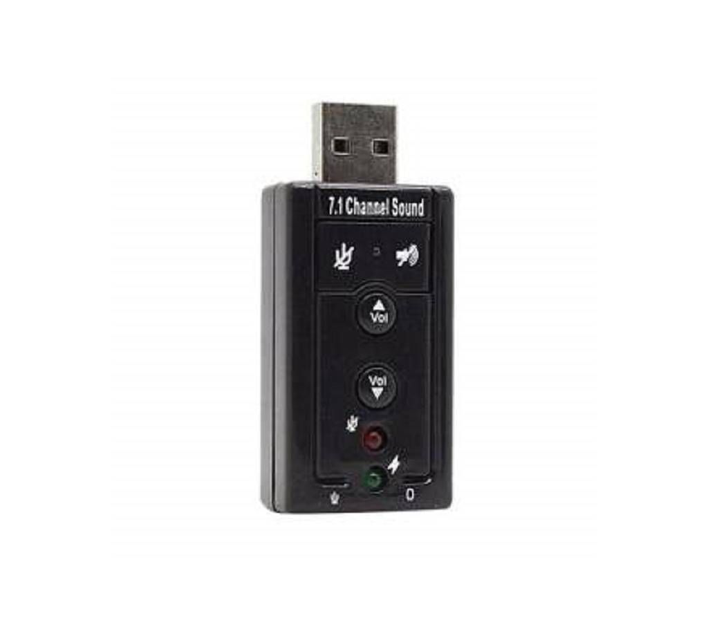 3D USB সাউন্ড কার্ড - Black বাংলাদেশ - 991987