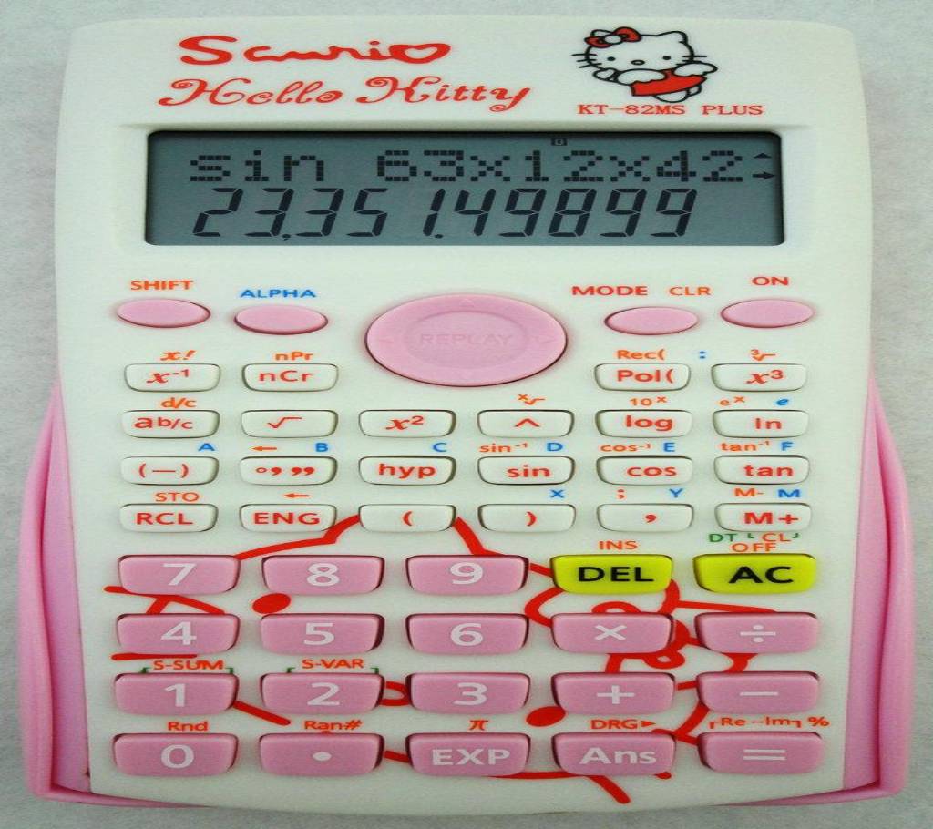 Hello Kitty সাইন্টিফিক ক্যালকুলেটর - Pink বাংলাদেশ - 856254
