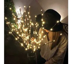 Branch Lights - Led Branches Battery Powered Decorative Lights Willow Twig Lighted Branch for Home Decoration Warm White - 20 Inches 20 LED Lights