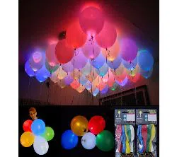 Color Changing Led Balloons - 5 Pcs