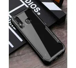 Ipaky Back Cover for Xiaomi Redmi Note 7 - Transparent and Black