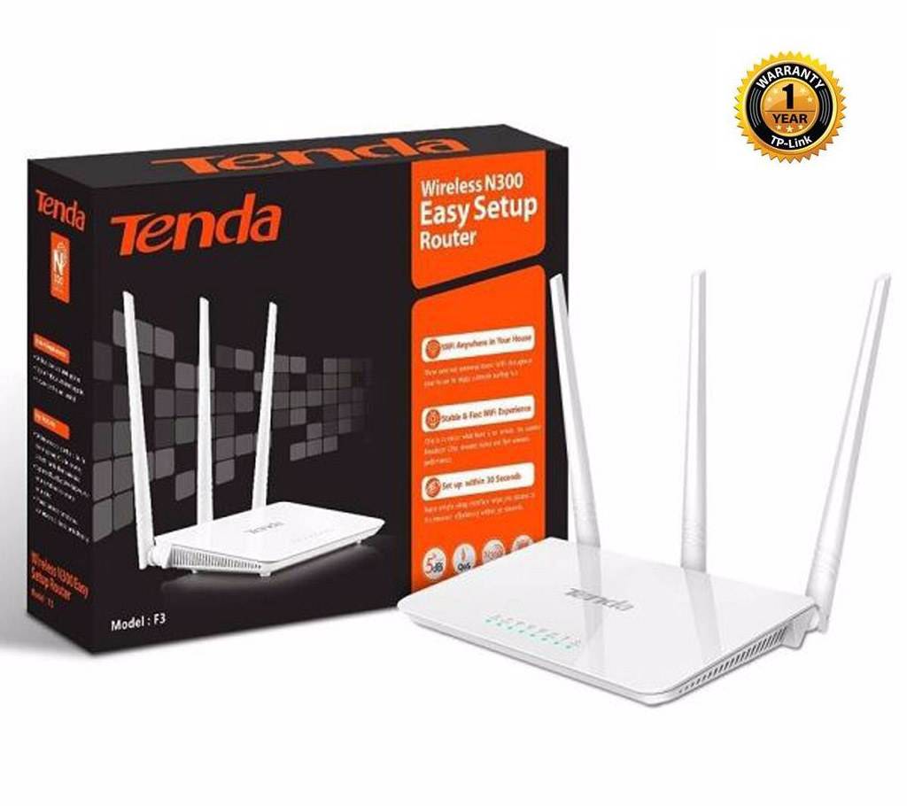 Tenda F3 300Mbps Wi-Fi রাউটার বাংলাদেশ - 849468