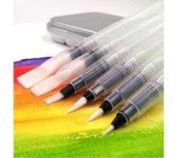 6pcs Large Capacity Different Shapes Soft Calligraphy Water Paint Brush Drawing Brush Pen