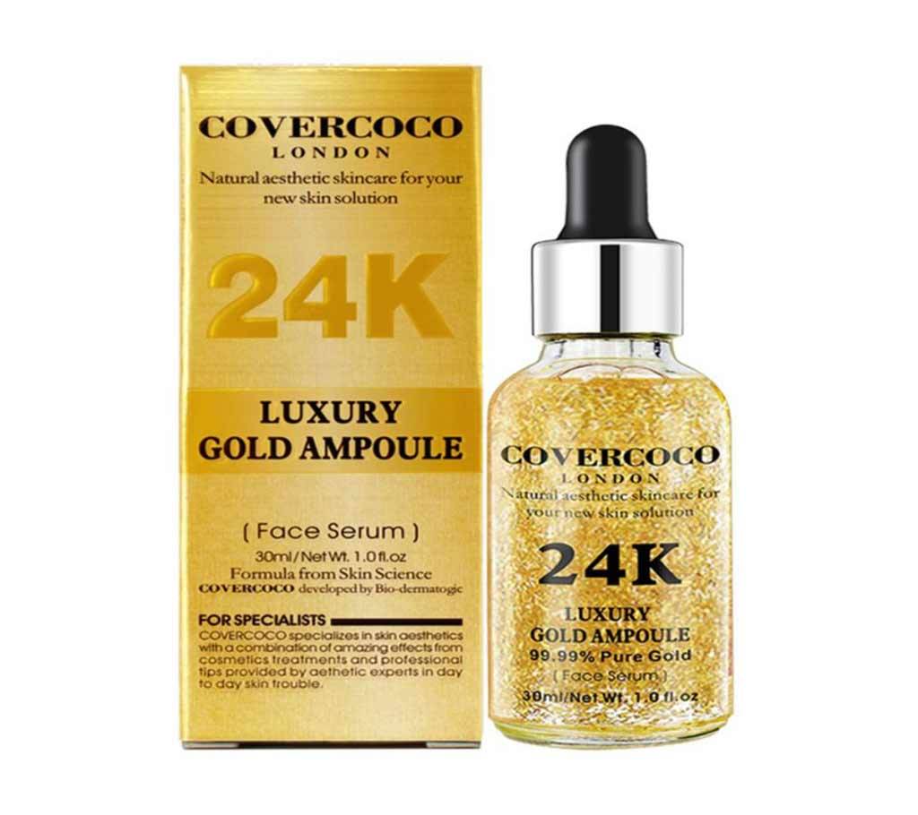 Covercoco London 24K Luxury Gold Ampoule 99.99%Pure Gold (ফেস সিরাম) 30m china বাংলাদেশ - 1045797