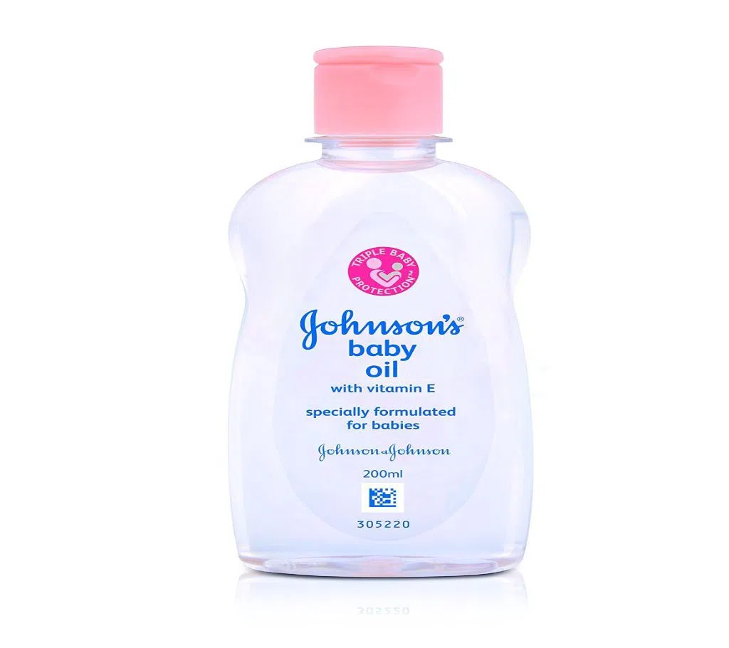 Johnsons Baby Oil with Vitamin E 200ml india 