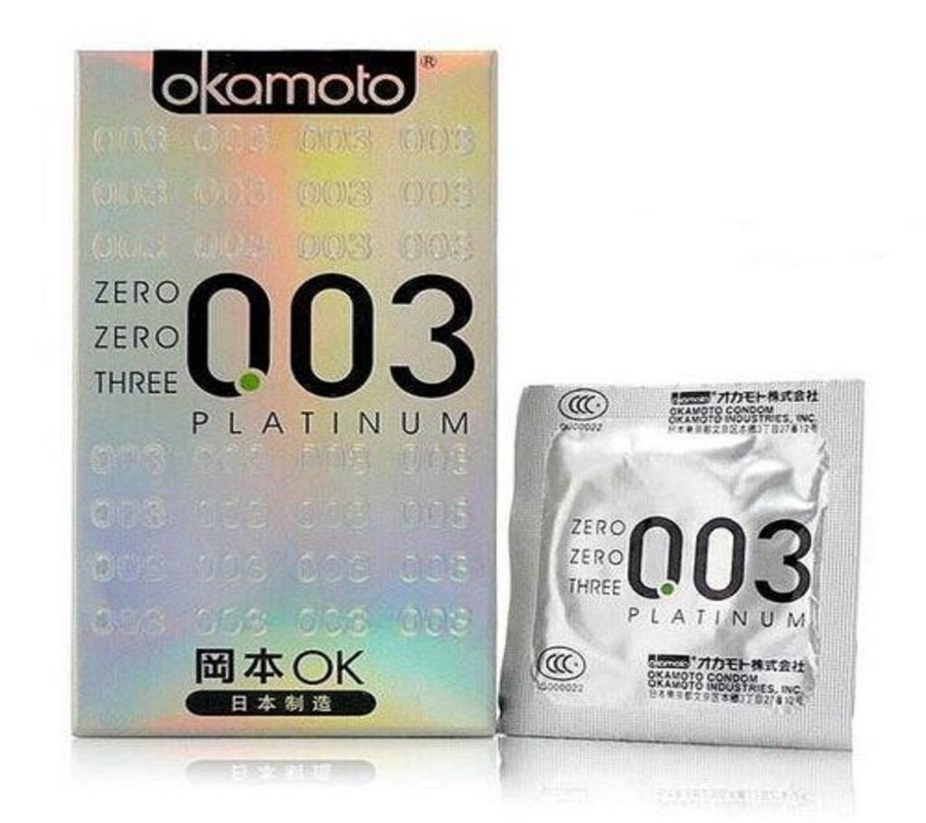 Okamoto 003 Platinum Super Ultra Thin কনডমস - 10 parties বাংলাদেশ - 814666