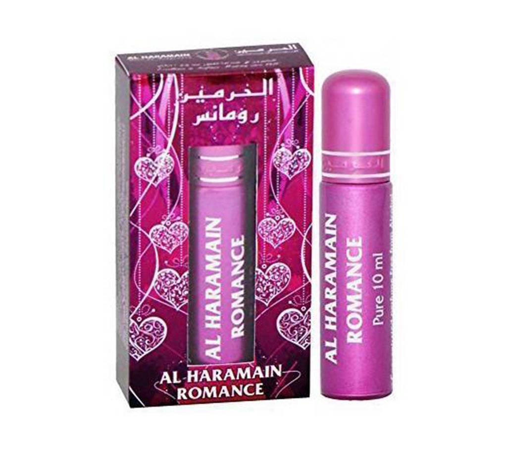 Prime Halal Arabian পারফিউম আতর অয়েল Al Haramain Alcohol Free Roll On 10 ML Various Fragrances Perfumes (10 ML, Romance) U.A.E বাংলাদেশ - 850613