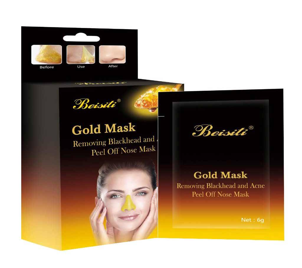 Beisiti  gold mask removing blackhead and acne পিল অফ নোজ মাস্ক  60g Thailand বাংলাদেশ - 814141