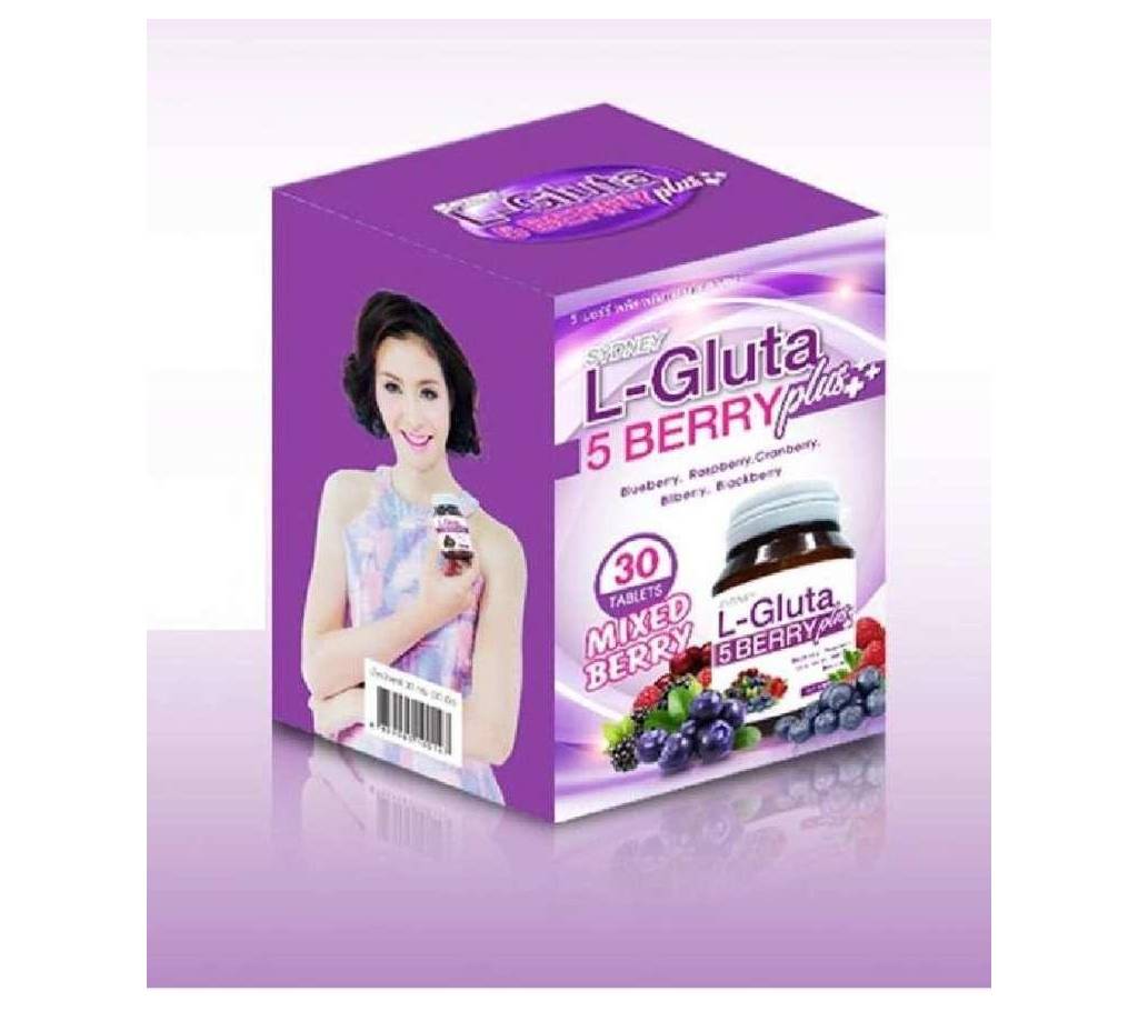 L-Gluta 5 Berry Plus ++ Whitening & Anti Aging ভিটামিন - 30 Tablets বাংলাদেশ - 925874