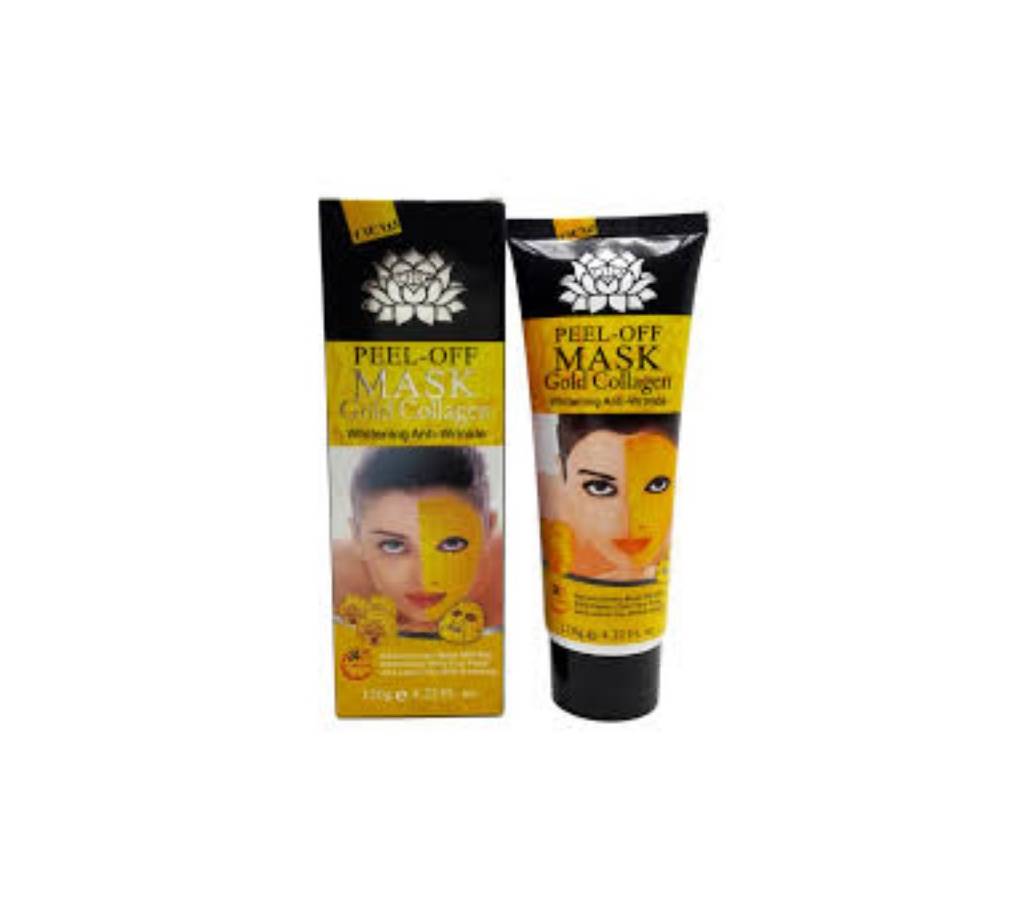 NEW 24K Gold Mask Collagen ফেসিয়াল মাস্ক পিল অফ স্কিন হোয়াইটেনি Anti wrinkle Anti Aging 120ml China বাংলাদেশ - 836191