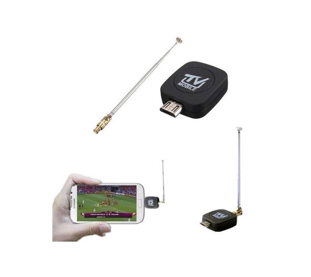 Mini Micro USB DVB-T Digital Mobile TV Tuner Receiver রিসিভার - কালো বাংলাদেশ - 895112
