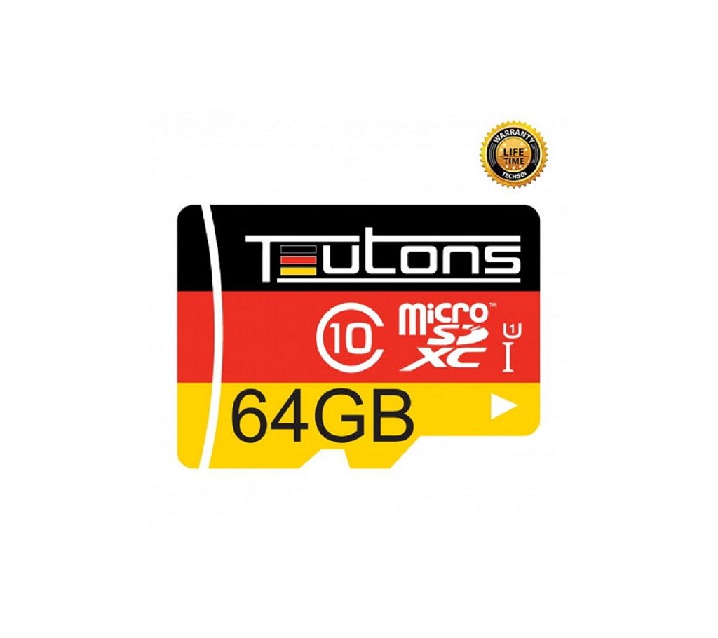 64GB TEUTONS MicroSD Memory Card মেমোরী কার্ড বাংলাদেশ - 918321