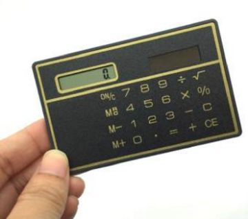পকেট ক্যালকুলেটর 8 Digit Ultra Thin Solar Power Calculator with Touch Screen Credit Card Portable Mini Calculator for Business School ক্যালকুলেটর