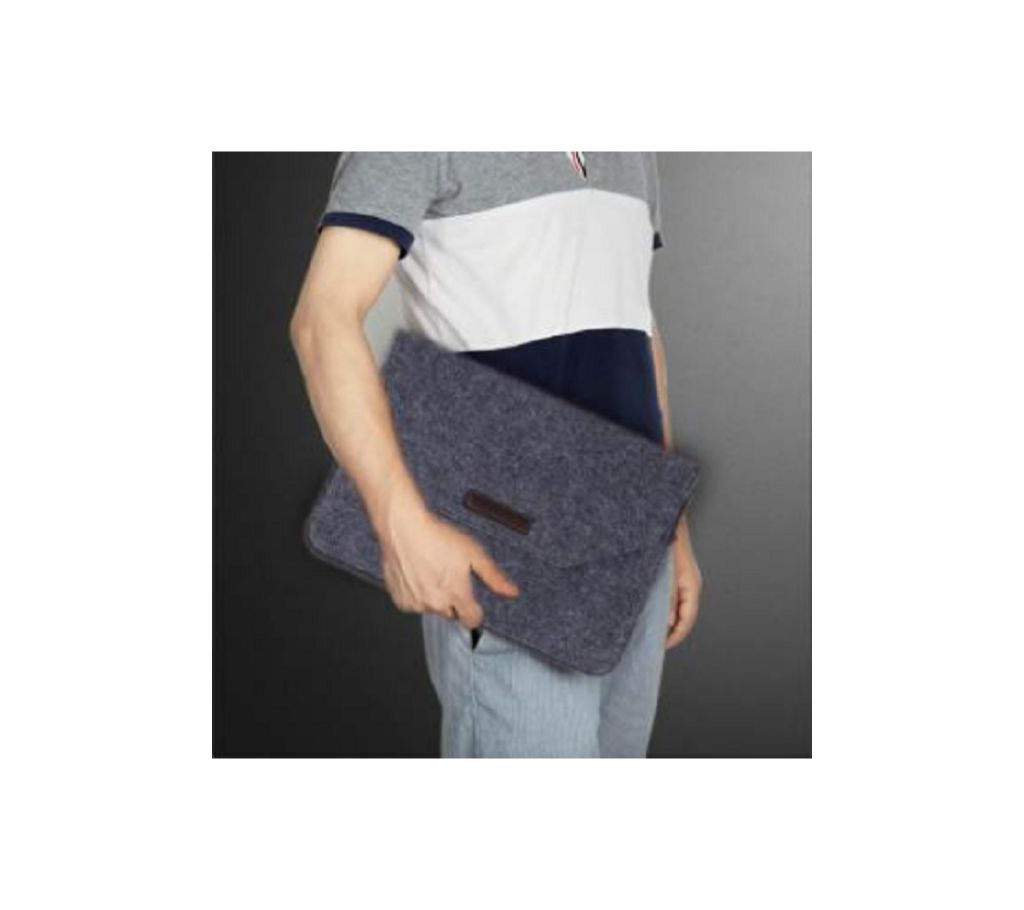 Laptop Bag 13.3 inch Ultra Slim Wool Felt Pouch Bag for Apple Macbook for Lenovo Acer Dell HP ইউনিভার্সাল ল্যাপটপ ব্যাগ 13.3 inch বাংলাদেশ - 937338